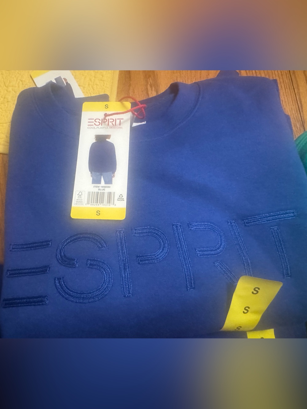 Esprit Blue Crewneck Sweatshirt - Small